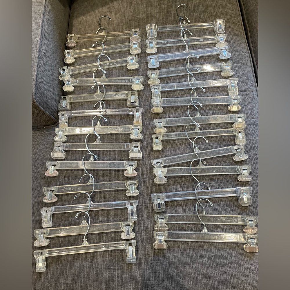 Clothes Hangers with clips for skirts & pants